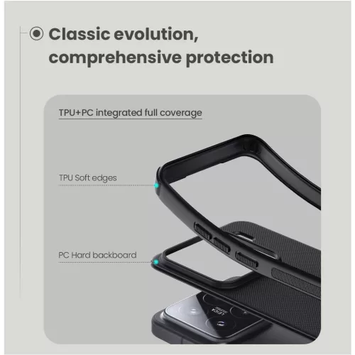 Nillkin Super Frosted PRO hátsó tok Xiaomi 15 készülékhez kék