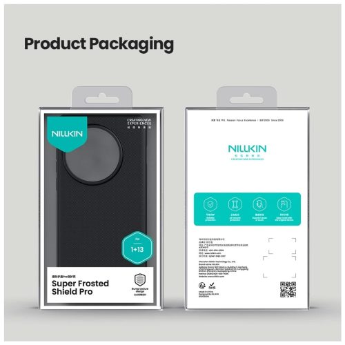 Nillkin Super Frosted PRO hátsó tok OnePlus 13 készülékhez fekete