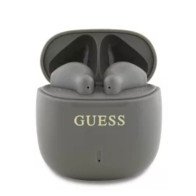   Guess Printed Classic Logo TWS vezeték nélküli fülhallgató, szürkésbarna
