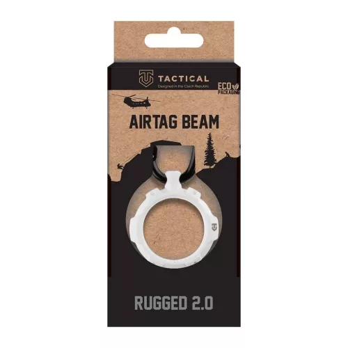 Tactical Airtag Beam Rugged 2.0 tok Apple AirTag készülékhez fehér