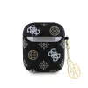Guess PU 4G Peony Charm tok AirPods 1/2 készülékhez fekete