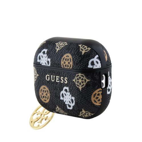 Guess PU 4G Peony Charm tok AirPods Pro 2 készülékhez fekete