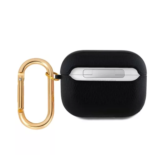 Guess PU Grained Classic Logo tok AirPods 3 készülékhez fekete