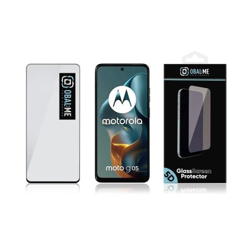 OBAL:ME 5D üveg kijelzővédő Motorola G05/E15 készülékhez fekete