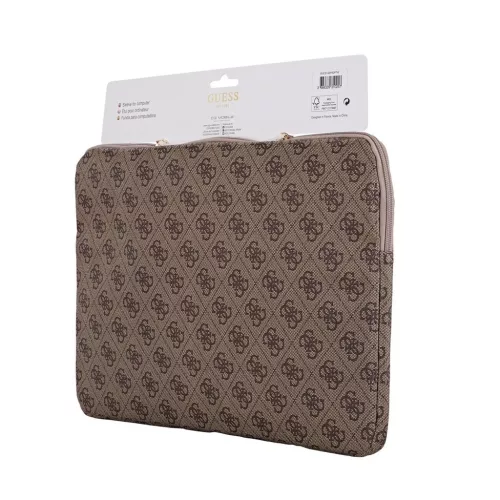 Guess PU 4G Triangle Logo tok Notebook 14" készülékhez barna