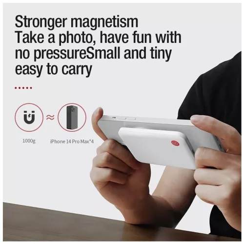 Nillkin NKT21 PowerStone mágneses powerbank 5000mAh 15W fekete
