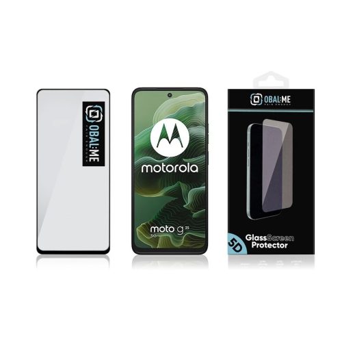 OBAL:ME 5D üveg kijelzővédő Motorola G35 készülékhez fekete