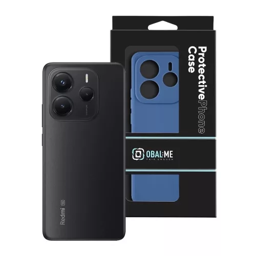 OBAL:ME matt TPU tok Xiaomi Redmi Note 14 5G készülékhez sötétkék