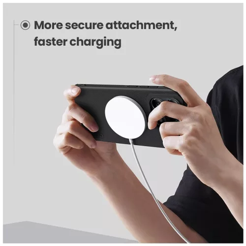 Nillkin Super Frosted PRO Magnetic Hátlapi Tok Xiaomi 14T Pro készülékhez fekete