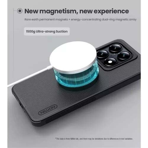 Nillkin Super Frosted PRO Magnetic Hátlapi Tok Xiaomi 14T Pro készülékhez fekete