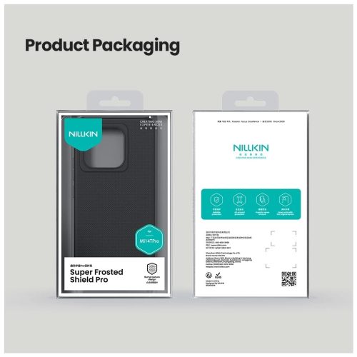 Nillkin Super Frosted PRO háttaltok Xiaomi 14T Pro készülékhez fekete