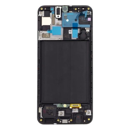 LCD kijelző + érintőegység Samsung A505 Galaxy A50 készülékhez (Service Pack) fekete