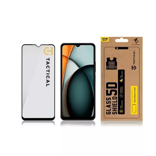 Tactical Glass Shield 5D üvegfólia Xiaomi Redmi A3 2024 készülékhez fekete
