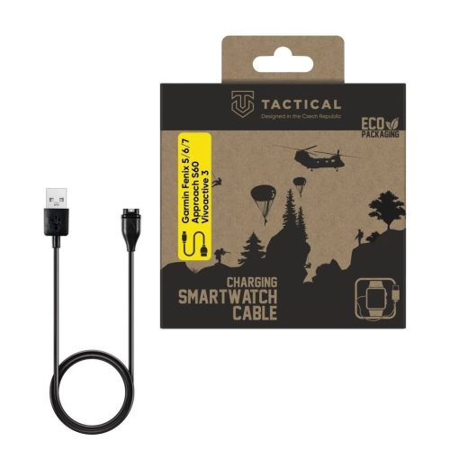 Tactical USB adat- és töltőkábel Garmin Fenix 5/6/7/8, Approach S60, Vivoactive 3, Tactix 8 készülékhez