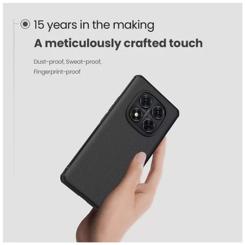 Nillkin Super Frosted PRO mágneses hátsó tok Xiaomi Redmi Note 14 Pro 5G/Poco X7 5G készülékhez - fekete
