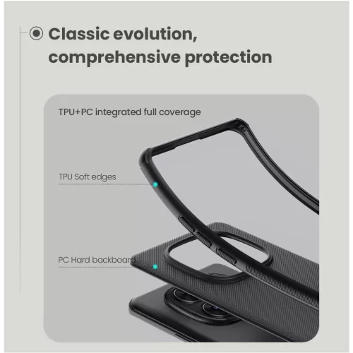 Nillkin Super Frosted PRO mágneses hátsó tok Xiaomi Redmi Note 14 Pro 5G/Poco X7 5G készülékhez - fekete