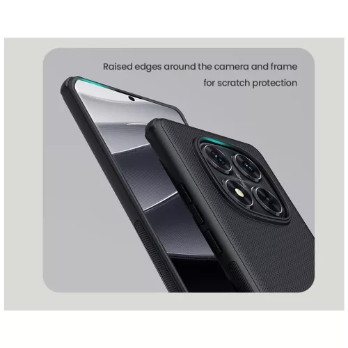 Nillkin Super Frosted PRO mágneses hátsó tok Xiaomi Redmi Note 14 Pro 5G/Poco X7 5G készülékhez - fekete