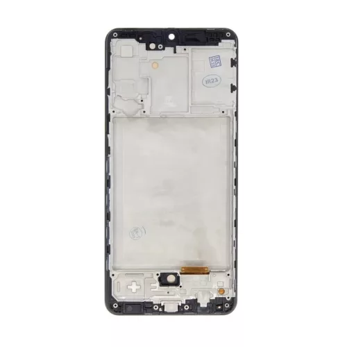 LCD kijelző + Érintő egység + Előtok Samsung A315F Galaxy A31 készülékhez fekete
