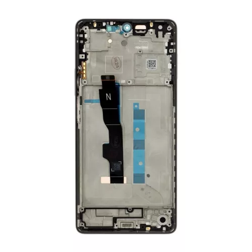 LCD kijelző + érintő egység + elülső burkolat Xiaomi Redmi Note 13 5G készülékhez grafitszürke