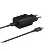 EP-TA800XBE Samsung 25W utazási töltő + USB-C adatkábel fekete