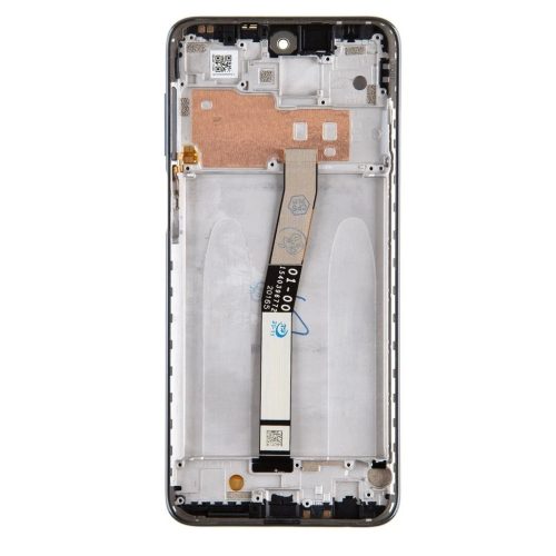 LCD kijelző + érintő modul + elülső burkolat a Xiaomi Redmi Note 9 Pro/9S/9 Pro Max készülékhez Interstellar szürke
