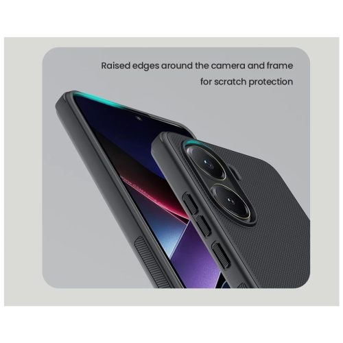 Nillkin Super Frosted PRO hát tok a Poco X7 Pro 5G készülékhez fekete