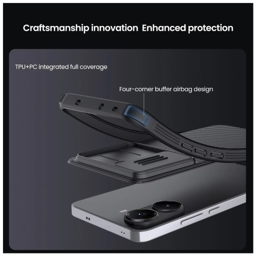 Nillkin CamShield PRO Magnetic kemény tok a Poco X7 Pro 5G készülékhez fekete