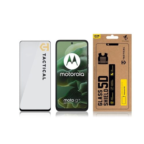 Tactical Glass Shield 5D üvegfólia Motorola G35 készülékhez fekete