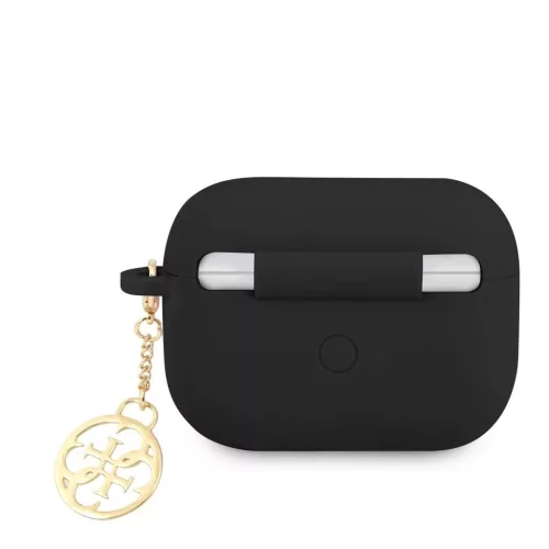 Guess 4G Charm szilikon tok AirPods Pro készülékhez fekete
