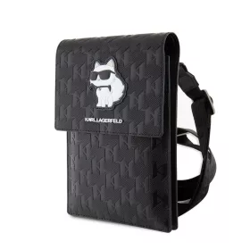   Karl Lagerfeld Saffiano Monogram Choupette NFT pénztárca tok fekete