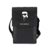 Karl Lagerfeld Saffiano Monogram Ikonik NFT tárcás telefontáska fekete