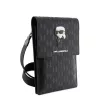 Karl Lagerfeld Saffiano Monogram Ikonik NFT tárcás telefontáska fekete