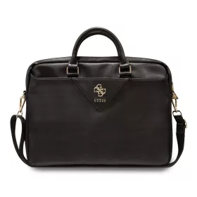   Guess PU Grained 4G Metal Logo laptop táska 15/16" fekete