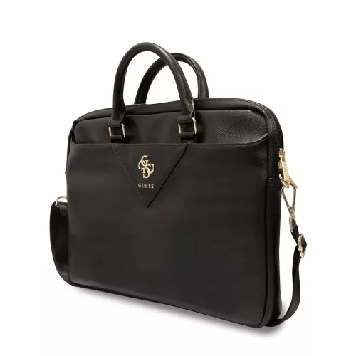 Guess PU Grained 4G Metal Logo laptop táska 15/16" fekete