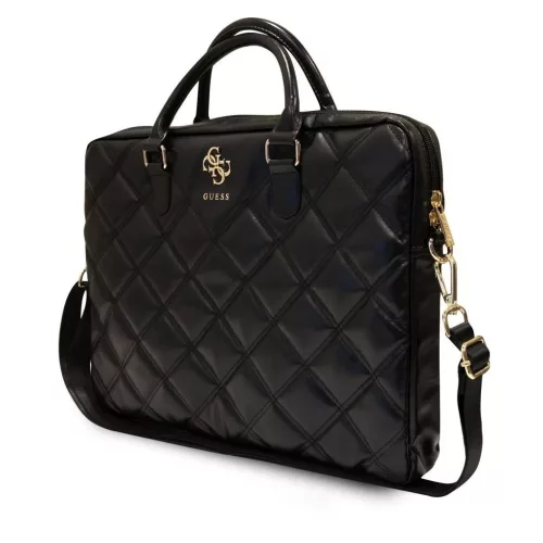 Guess PU Quilted 4G Metal Logo laptop táska 15/16 fekete