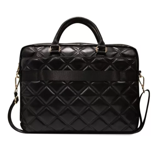 Guess PU Quilted 4G Metal Logo laptop táska 15/16 fekete