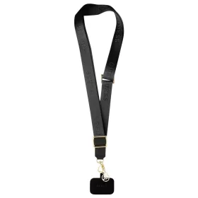 Guess vállpánt Nylon 4G Charm fekete