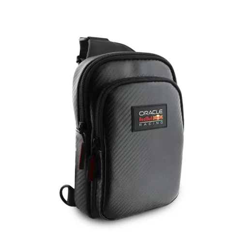 Red Bull PU Carbon Crossbody telefon táska fekete