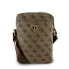 Guess PU 4G Triangle Logo táska 8" barna