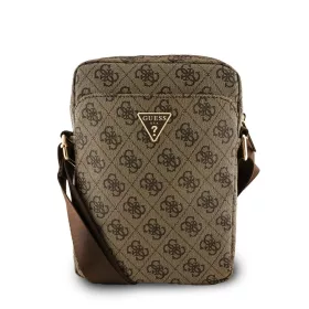 Guess PU 4G Triangle Logo táska 8" barna