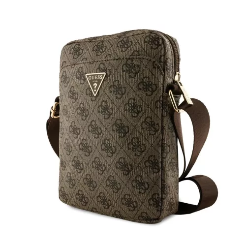 Guess PU 4G Triangle Logo táska 8" barna