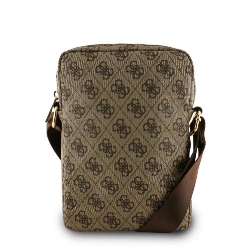 Guess PU 4G Triangle Logo táska 8" barna