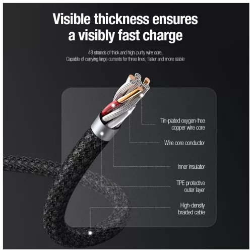 Nillkin Data Cable Swift Pro 3in1 1,5m adatkábel fekete