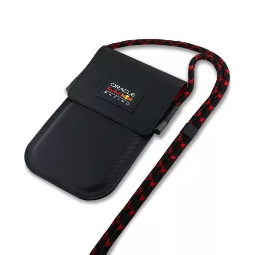 Red Bull PU Carbon telefon táska fekete