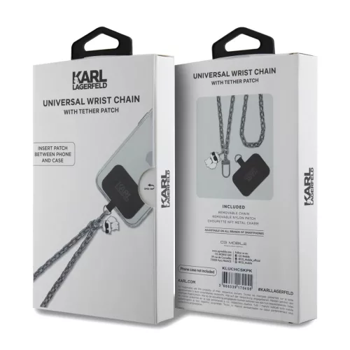 Karl Lagerfeld univerzális kézpánt Choupette ezüst