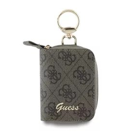 Guess PU 4G Script Logo kulcstartó barna