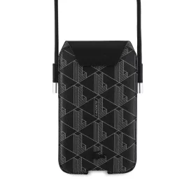Lacoste PVC Blend Monogram telefon táska XL fekete