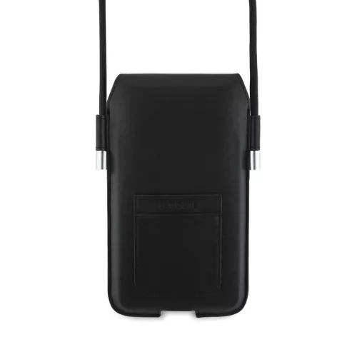 Lacoste PVC Blend Monogram telefon táska XL fekete