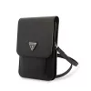 Guess PU Saffiano Triangle Logo Telefon táska fekete