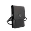Guess PU Saffiano Triangle Logo Telefon táska fekete
